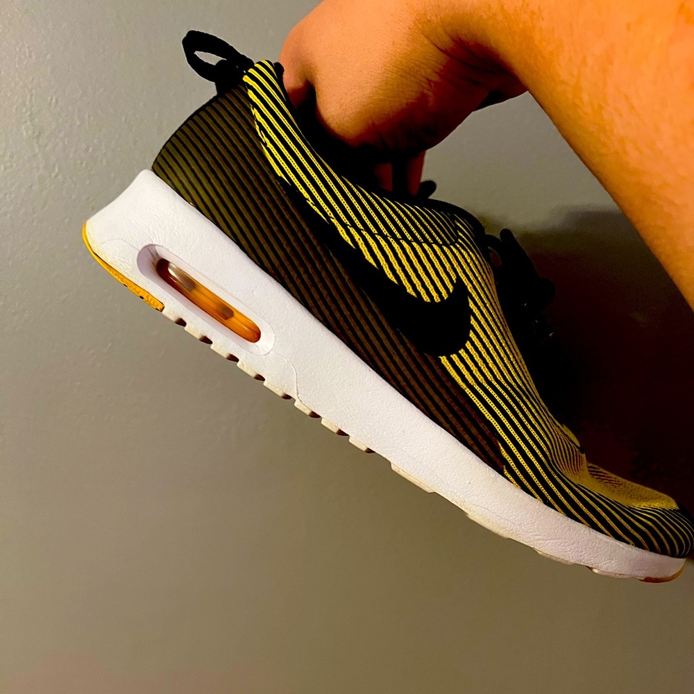 Nike Yellow Athletic Shoes Air Max Design
